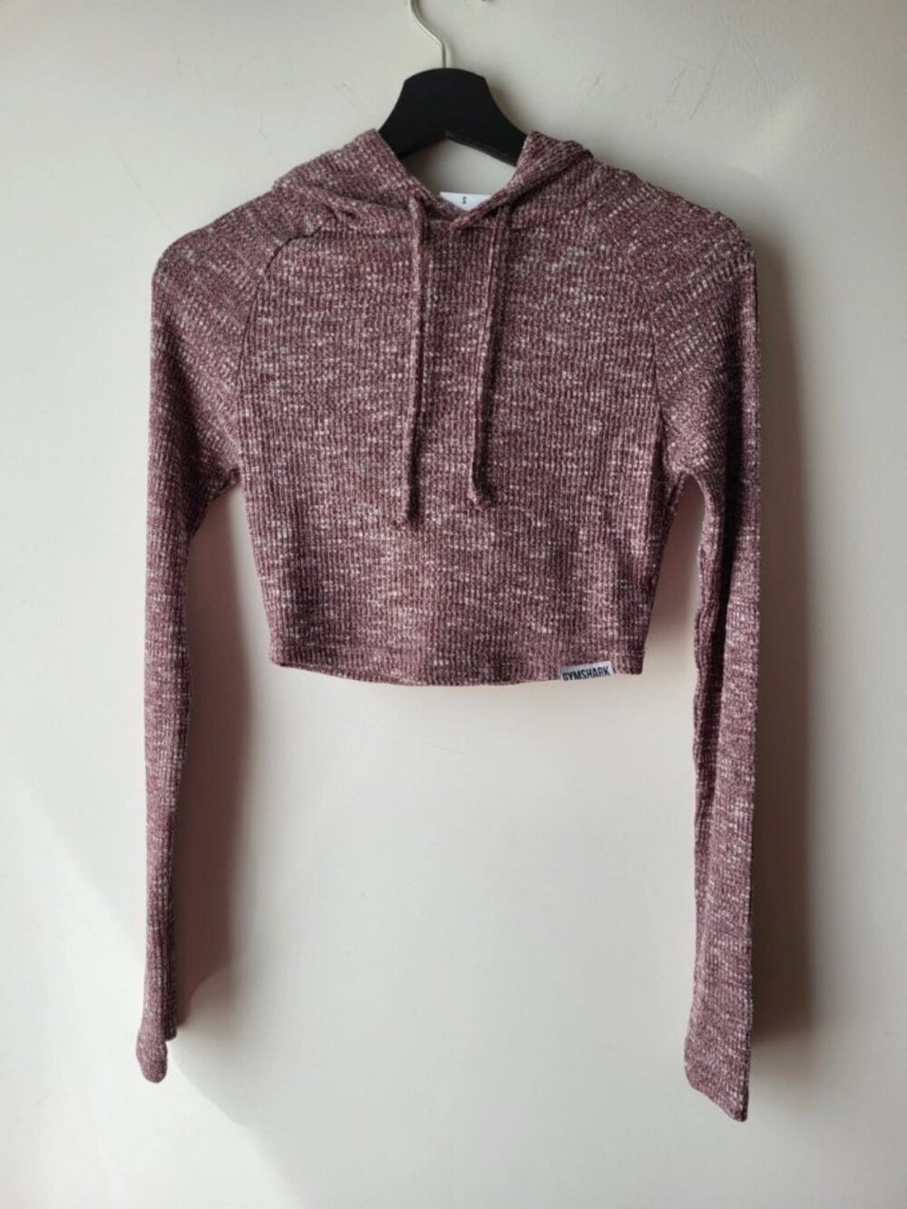 Purple & White Speckled Cropped Lounge Hoodie Women’s S